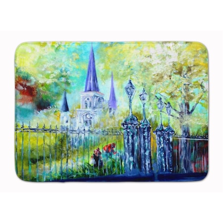 Carolines Treasures St Louis Cathedrial Across the Square Machine Washable Memory Foam Mat MW1217RUG